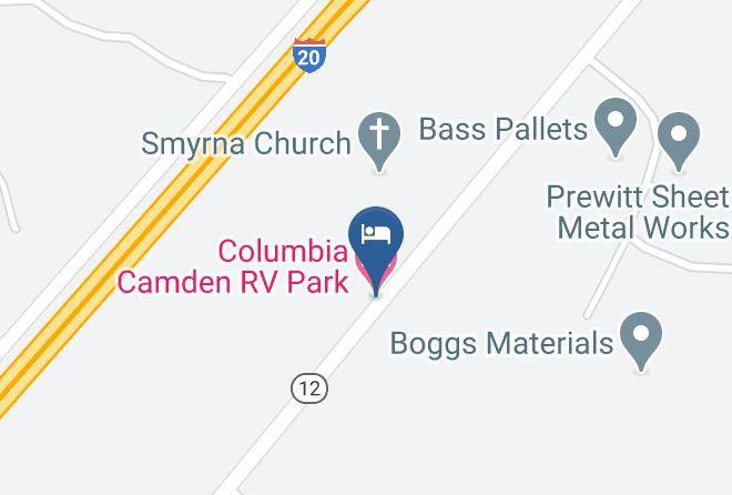Kershaw - Columbia Camden Rv Park Maps