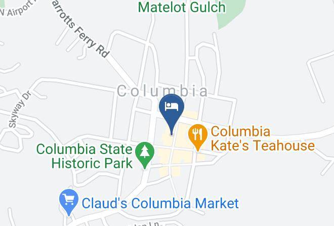 Tuolumne - Columbia City Hotel Restaurant Maps