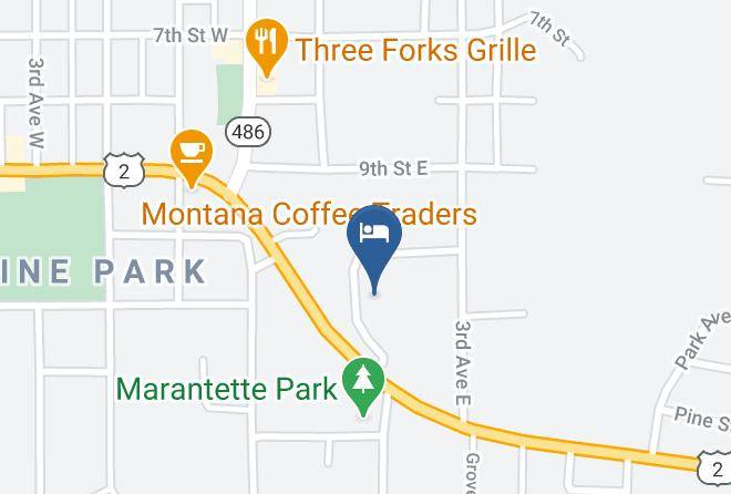 Flathead - Columbia Falls Rv Park And Cabins Maps