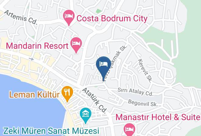 Bodrum - Comca Manzara Hotel Maps