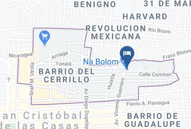 San Cristobal De Las Casas - Comedor Na Bolom Maps