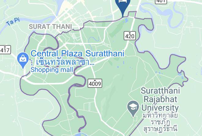 Amphoe Mueang Surat Thani - Comet Hotel Surat Thani Maps