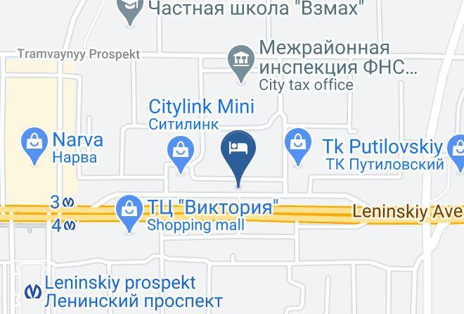 Saint Petersburg - Comfort Aparment Near Metro Leninsky Prospect Maps