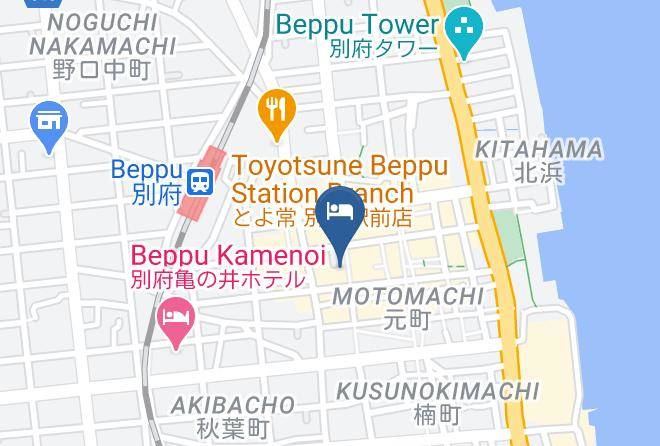 Beppu City - Comfort Cube Phoenix Beppu Maps