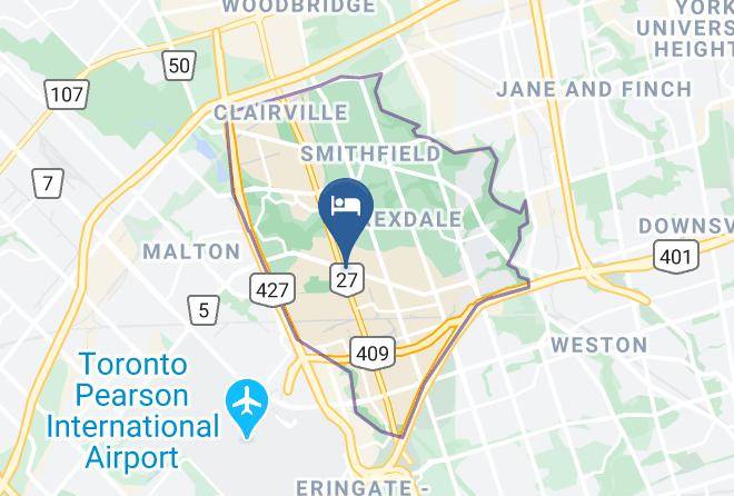 Comfort Hotel Airport North Toronto Pearson Map