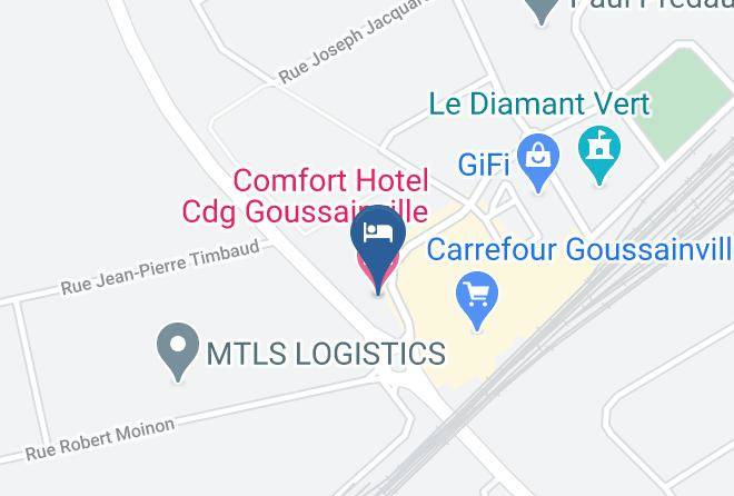 Val D Oise - Comfort Hotel Cdg Goussainville Maps