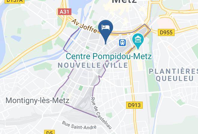 Moselle - Comfort Hotel Cecil Metz Gare Maps