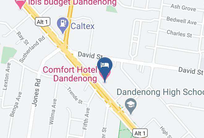 Greater Dandenong - Comfort Hotel Dandenong Maps
