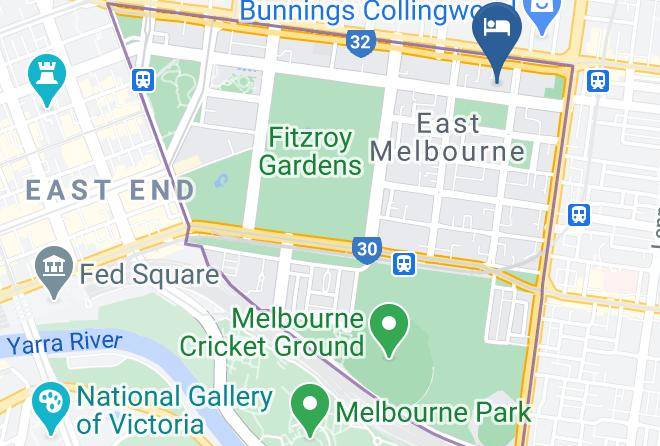 Melbourne - Comfort Hotel East Melbourne Maps