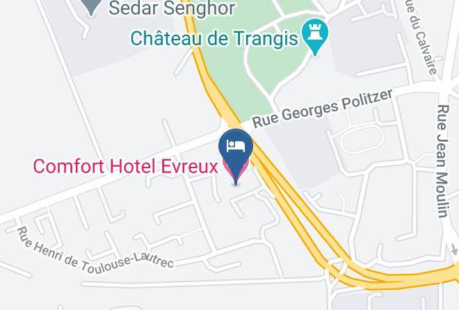 Eure - Comfort Hotel Evreux Maps