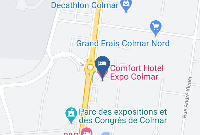 Haut Rhin - Comfort Hotel Expo Colmar Maps