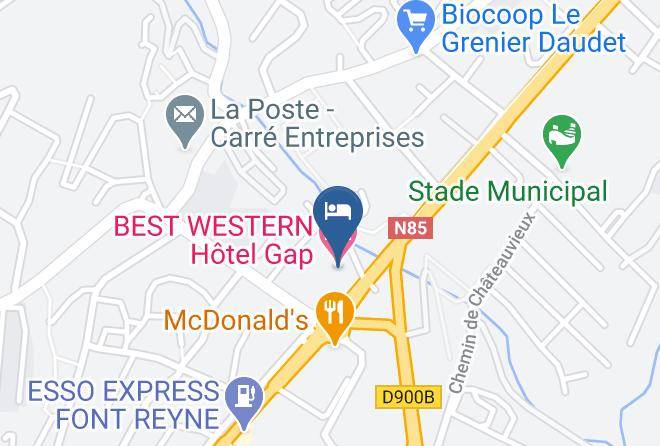 Hautes Alpes - Best Western Hotel Gap Maps