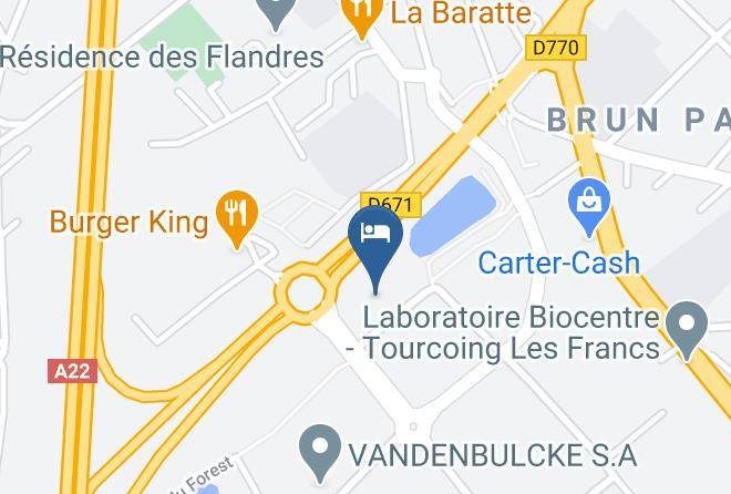 Comfort Hotel Garden Lille Tourcoing Map