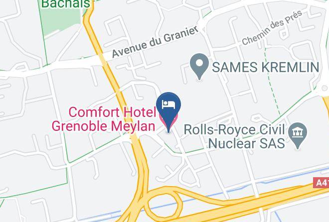 Isere - Comfort Hotel Grenoble Meylan Maps