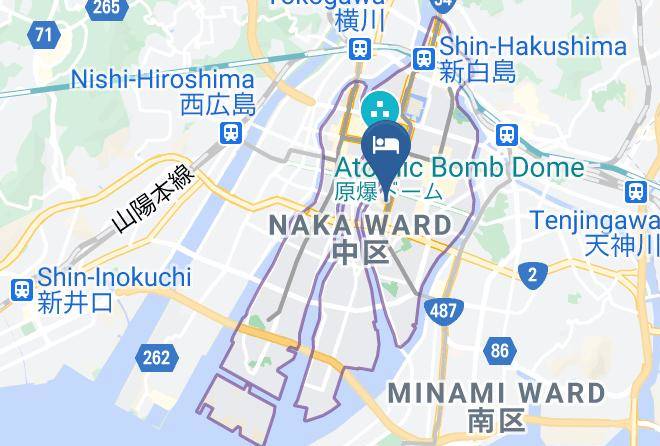 Hiroshima City Naka Ward - Comfort Hotel Hiroshima Otemachi Maps