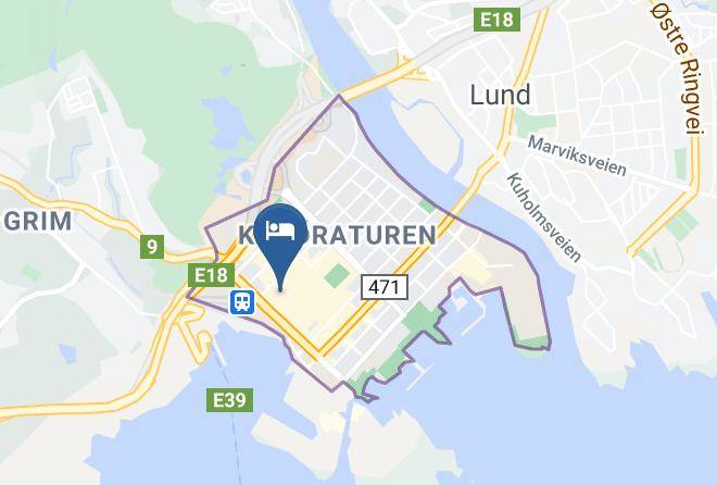 Comfort Hotel Kristiansand Map