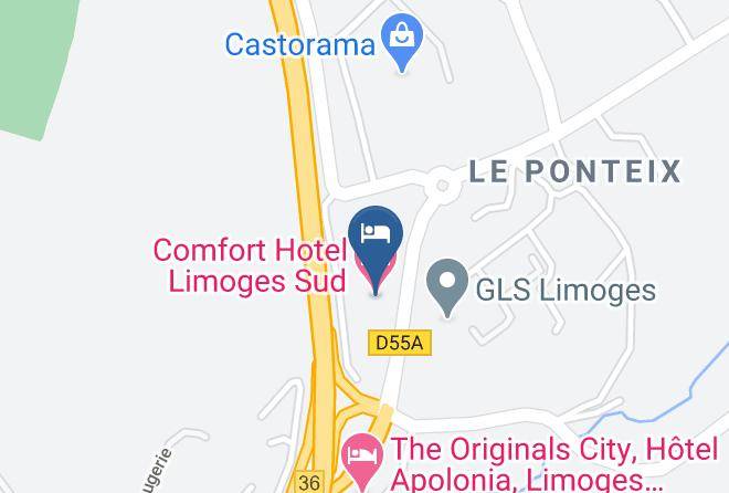 Haute Vienne - The Originals City Hotel Limoges Sud Feytiat Maps
