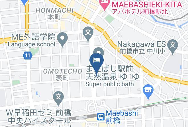 Maebashi City - Comfort Hotel Maebashi Maps