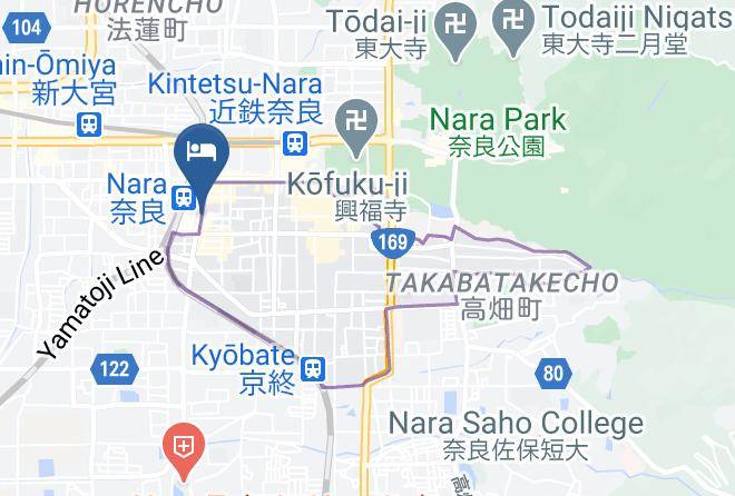 Nara City - Comfort Hotel Nara Maps
