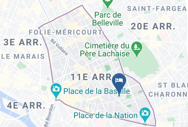 Paris - Hôtel De Charonne Maps