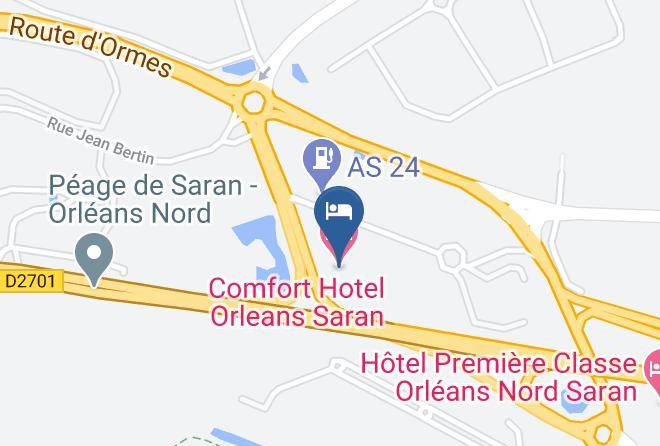 Loiret - Comfort Hotel Orleans Saran Maps