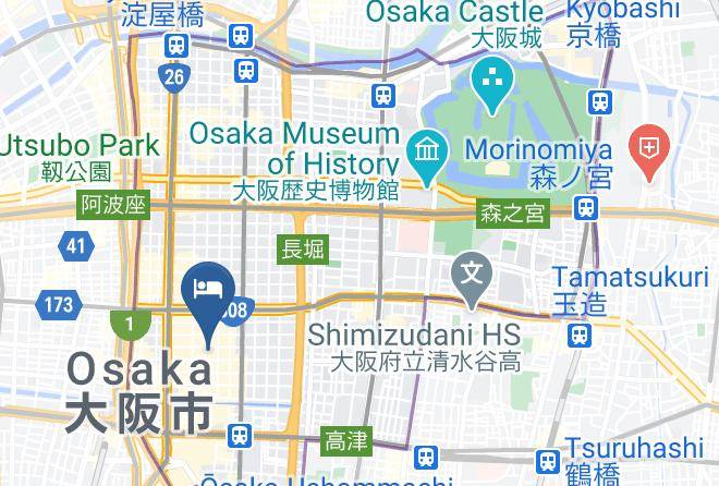 Osaka City Chuo Ward - Comfort Hotel Osaka Shinsaibashi Maps