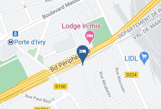 Val De Marne - Comfort Hotel Paris Porte D'ivry Maps
