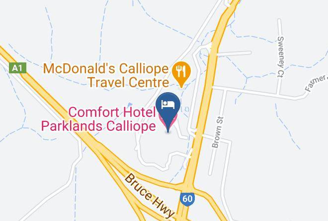 Gladstone - Comfort Hotel Parklands Calliope Maps