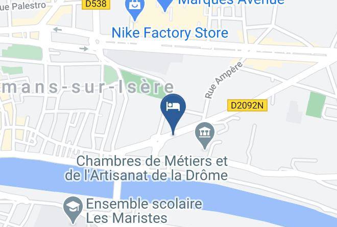 Drome - Comfort Hotel Romans Maps