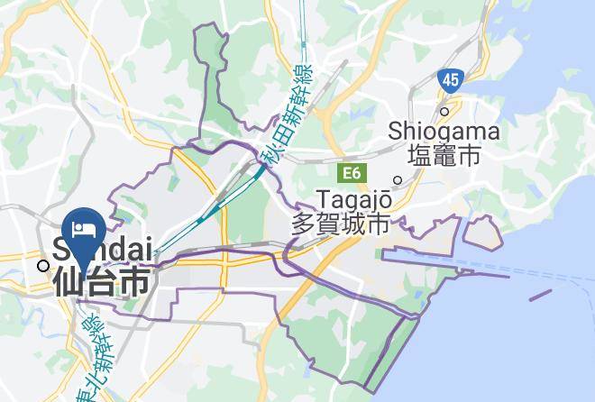 Sendai City Miyagino Ward - Comfort Hotel Sendai East Maps