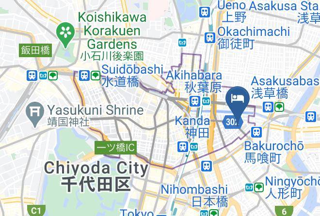 Chiyoda Ward - Comfort Hotel Tokyo Higashi Kanda Maps