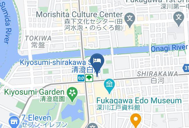 Koto Ward - Comfort Hotel Tokyo Kiyosumi Shirakawa Maps