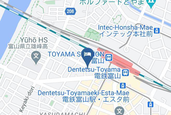 Toyama City - Comfort Hotel Toyama Maps