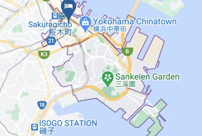 Yokohama City Naka Ward - Comfort Hotel Yokohama Kannai Maps