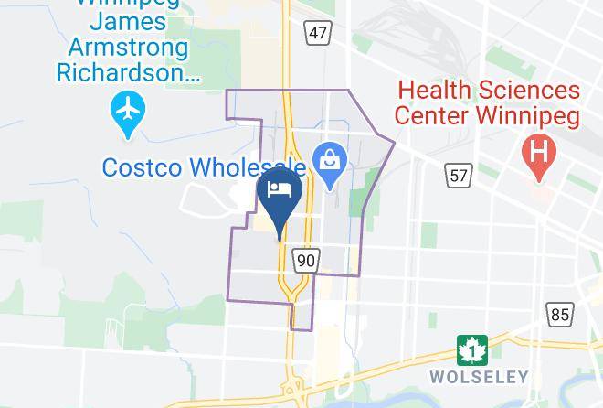 Division 11 - Comfort Inn Airport Winnipeg Maps