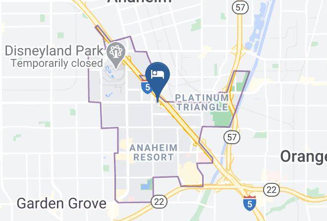 Comfort Inn Anaheim Resort Map