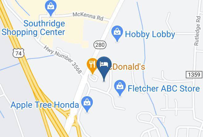 Henderson - Comfort Inn Asheville Airport Maps