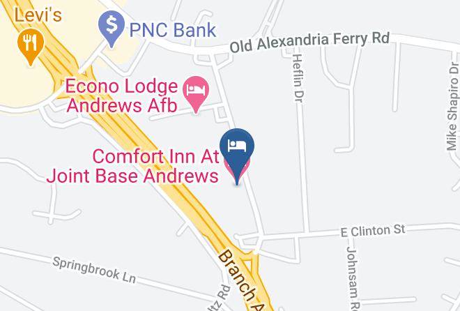 Prince George S - Comfort Inn At Joint Base Andrews Maps