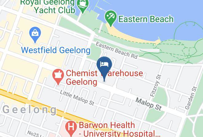 Greater Geelong - Comfort Inn Bay City Maps