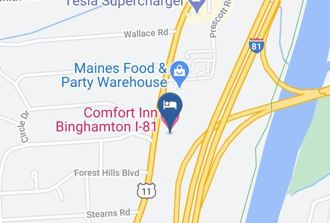 Broome - Comfort Inn Binghamton I 81 Maps