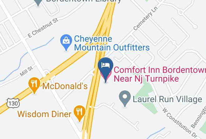 Comfort Inn Bordentown Near Nj Turnpike Map