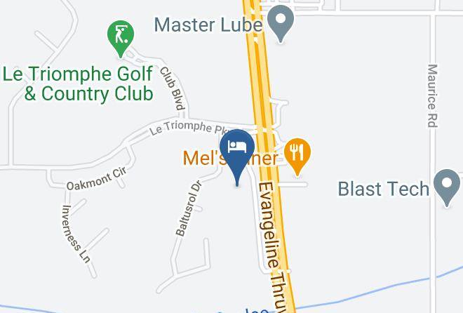 Comfort Inn Broussard South Lafayette Map