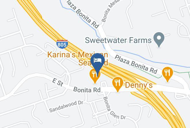 Comfort Inn Chula Vista San Diego South Map