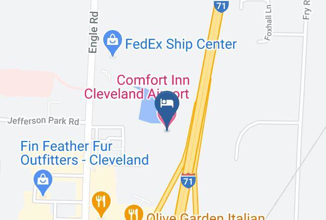 Cuyahoga - Comfort Inn Cleveland Airport Maps