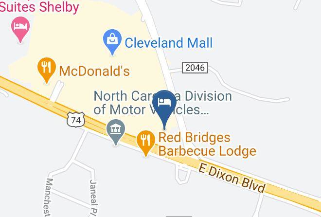 Comfort Inn Shleby Nc Map