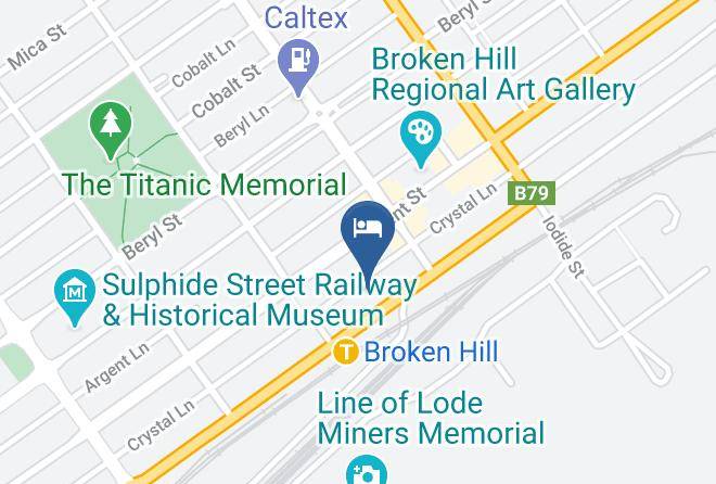 Broken Hill - Comfort Inn Crystal Maps