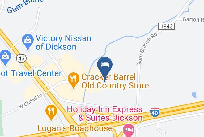 Dickson - Comfort Inn Dickson Maps