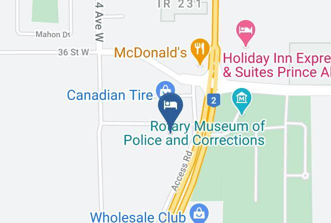 Comfort Inn Prince Albert Map