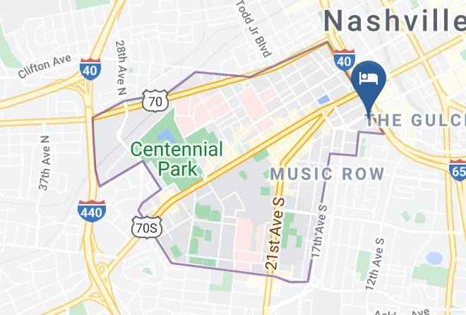 Comfort Inn Downtown Nashville Vanderbilt Map