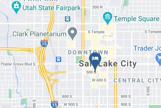 Comfort Inn Downtown Salt Lake City Map